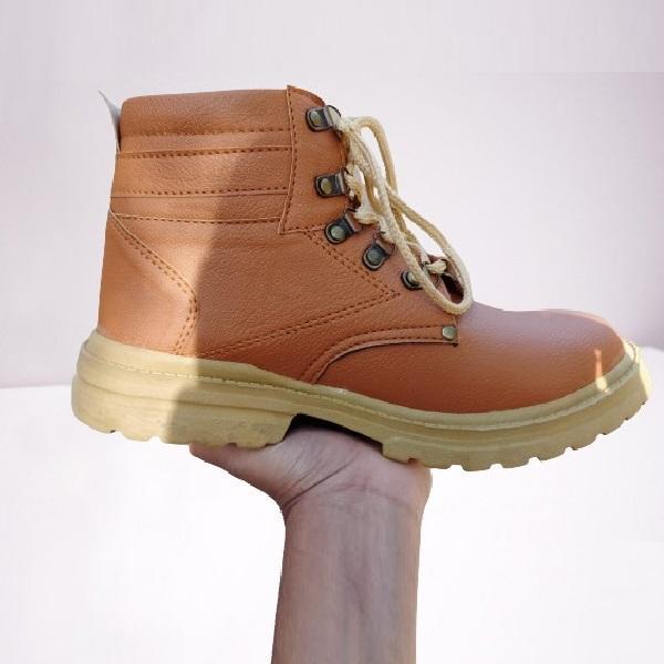 Men's Synthetic Leather Semi-Formal Knee High Boots (MUSTARD - CAT)