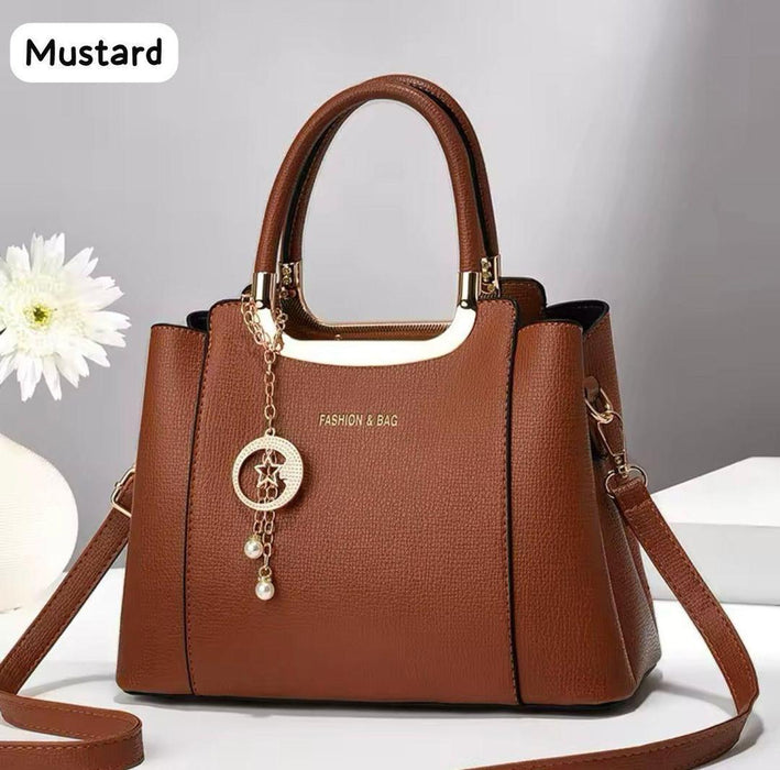 Women's Rexine Plain Hand Bag