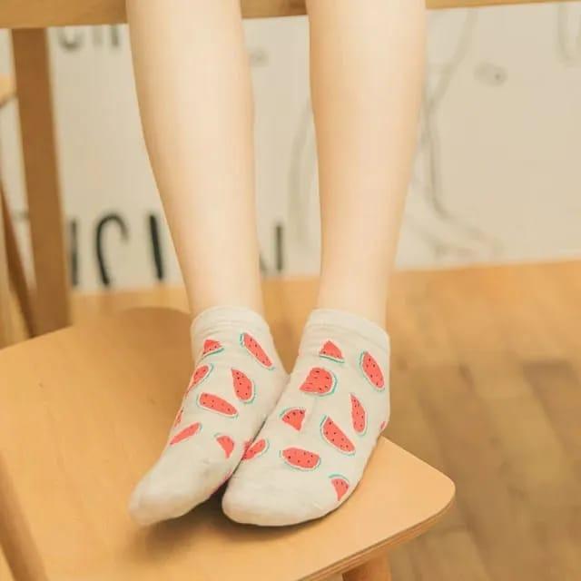 Women's Cotton Knee Length, Easy To Wear, Easy To Wash, Daily Wear Ankle Socks 5